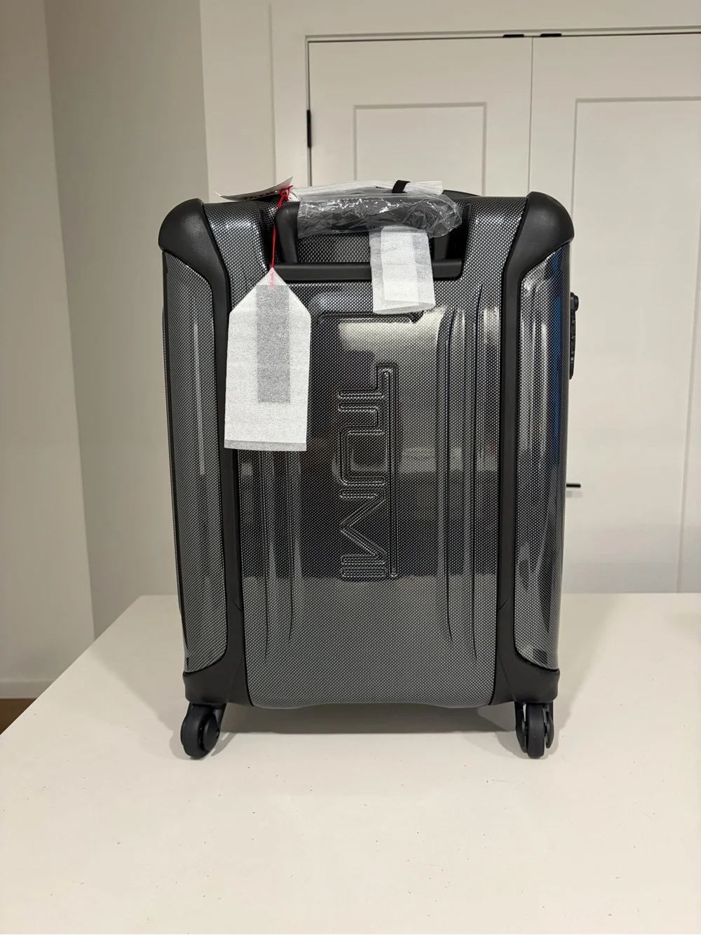 Tumi Gray Textured Hardside Spinner Carry-On